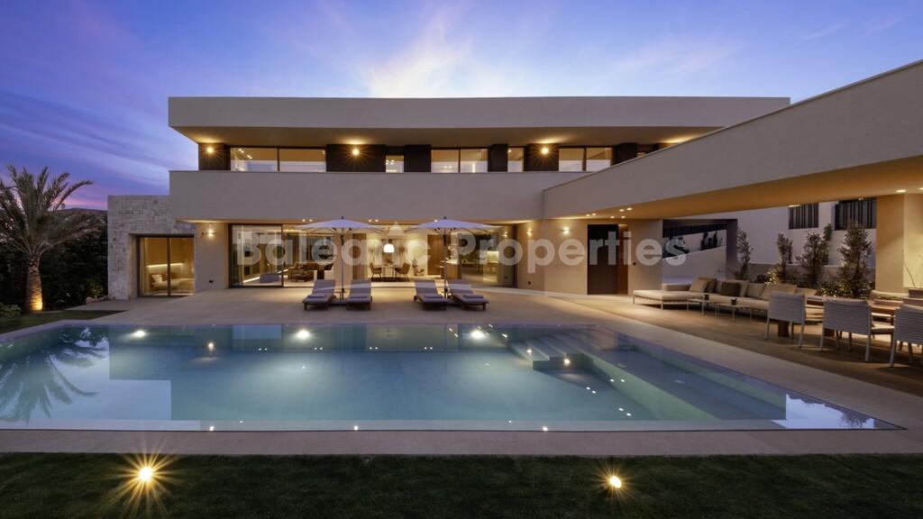 New stylish villa with state-of-the-art features for sale near Bunyola, west Mallorca