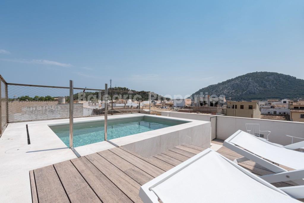 Sustainable designer home for sale in the heart of Pollença, north Mallorca