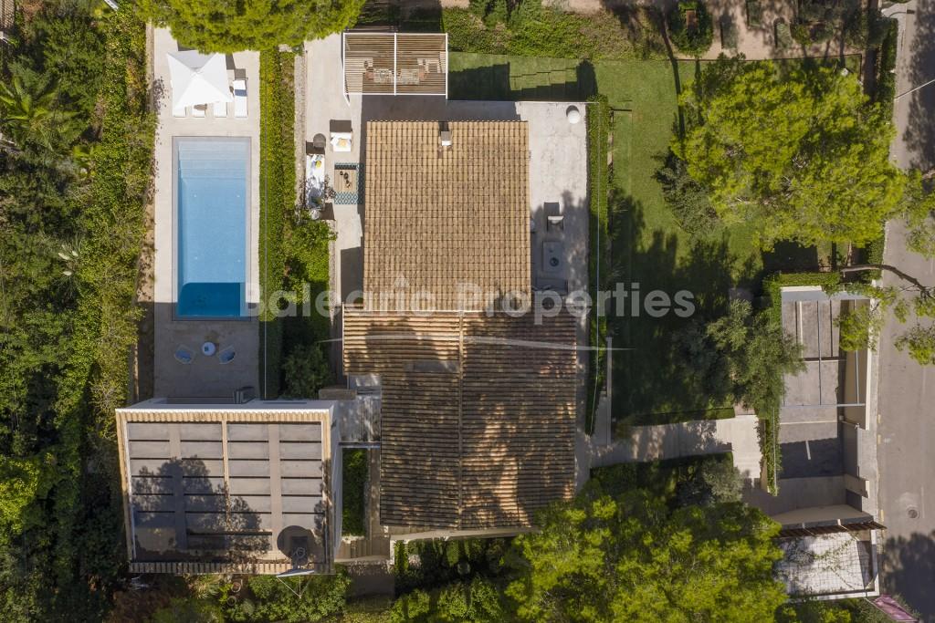Elegante villa en venta cerca de la playa en Cala Vinyes, en el suroeste de Mallorca
