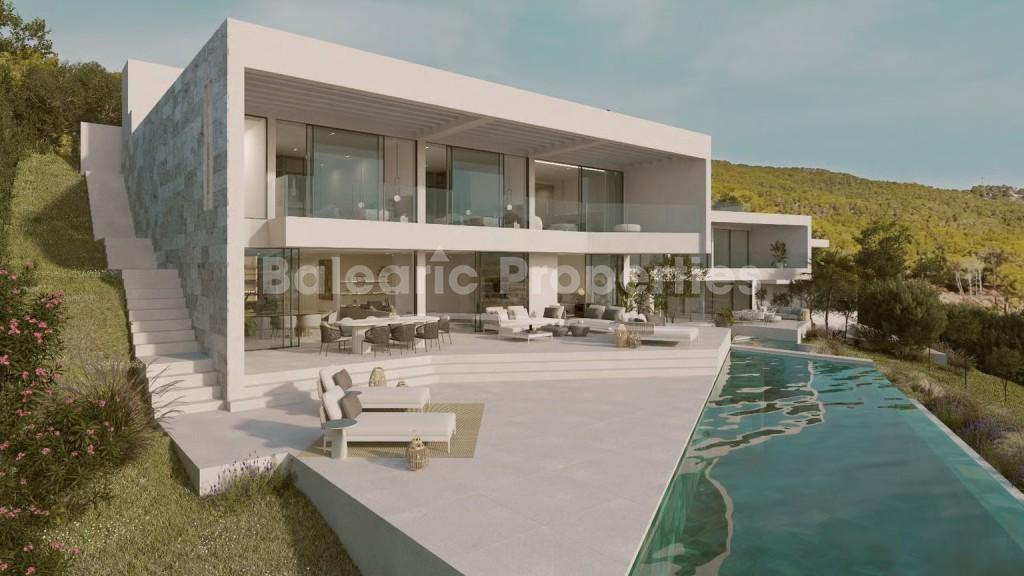 Moderna vivienda con vistas al mar en venta en Camp de Mar, suroeste de Mallorca