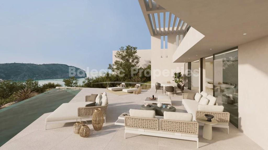 Modern home with sea views for sale in Camp de Mar, Southwest Mallorca