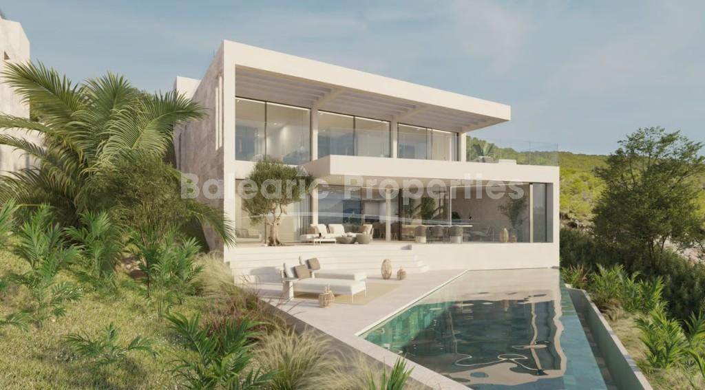 Casa ultramoderna con vistas al mar en venta en Camp de Mar, suroeste de Mallorca