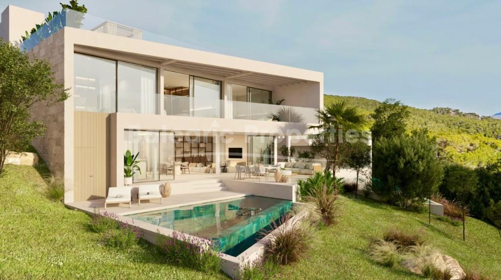 Villa de lujo con vistas panorámicas en venta en Camp de Mar, suroeste de Mallorca