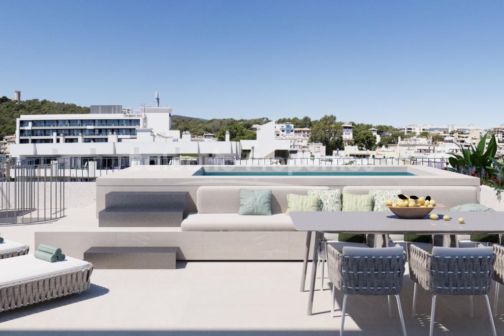Ático moderno con piscina privada en venta en Palma, Mallorca 