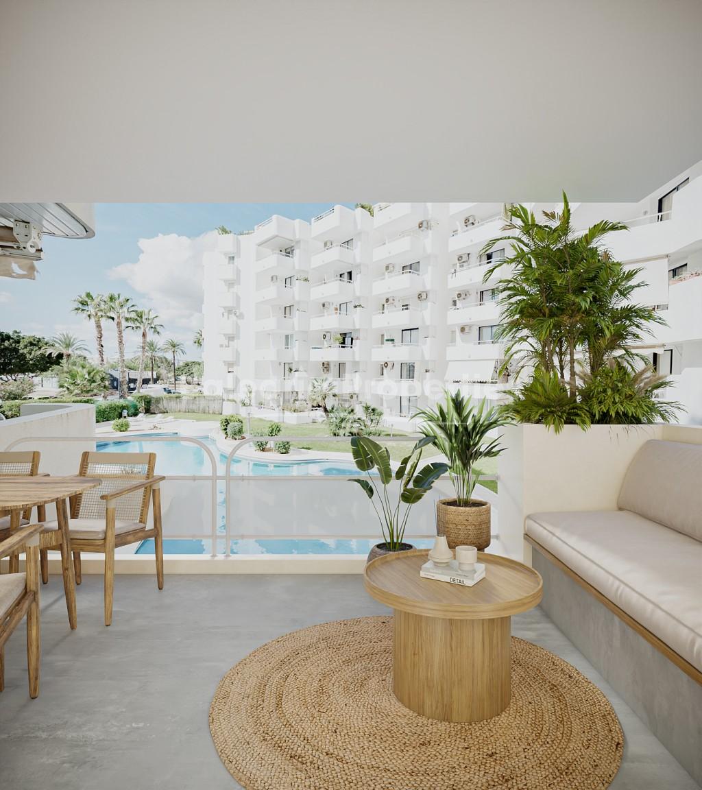 Bright and modern apartment for sale in Marina Botafoch, Ibiza