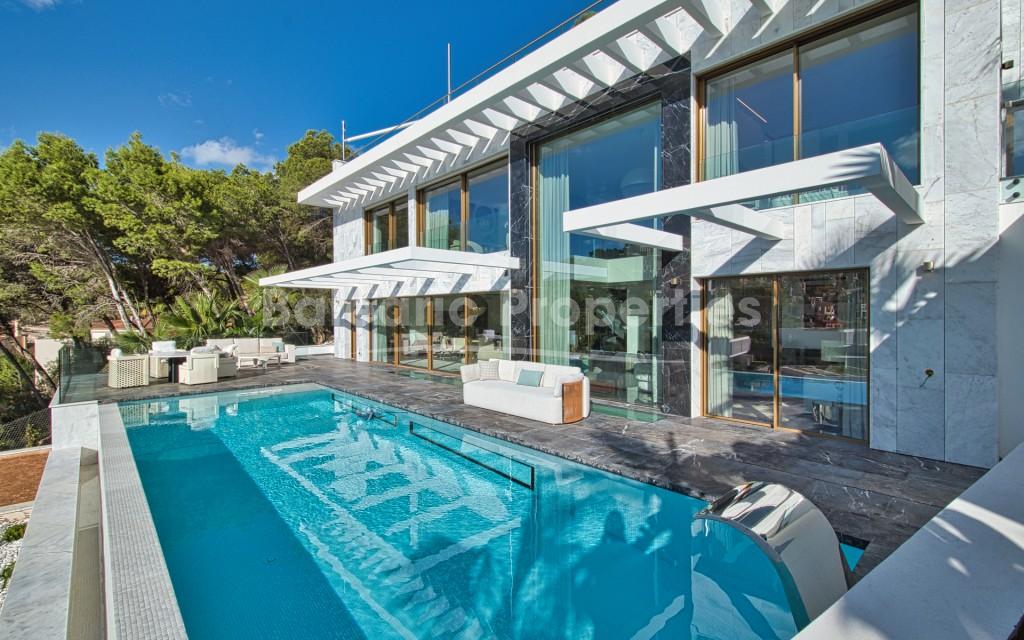 Captivating modern sea view villa for sale in Andratx, Southwest Mallorca