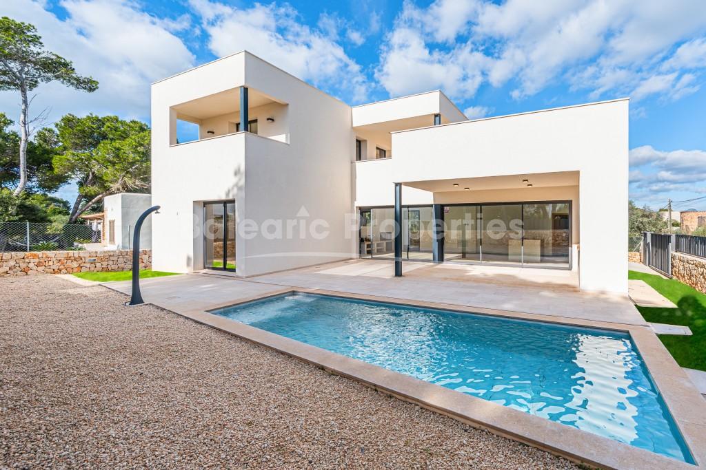 Newly built villa for sale close to the beach in Cala Mondrago, Southeast Mallorca