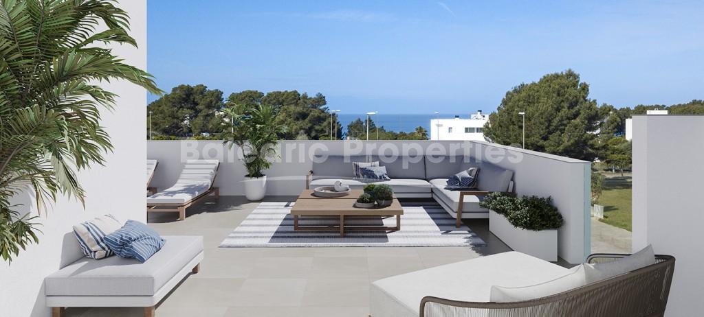Newly built semi-detached houses for sale with private garden and pool near Llucmajor, Mallorca