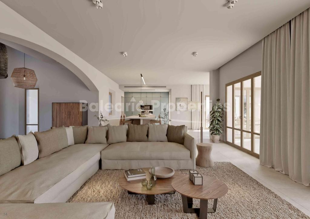 Finca to be finished for sale close to Cala Llombards, Southeast Mallorca