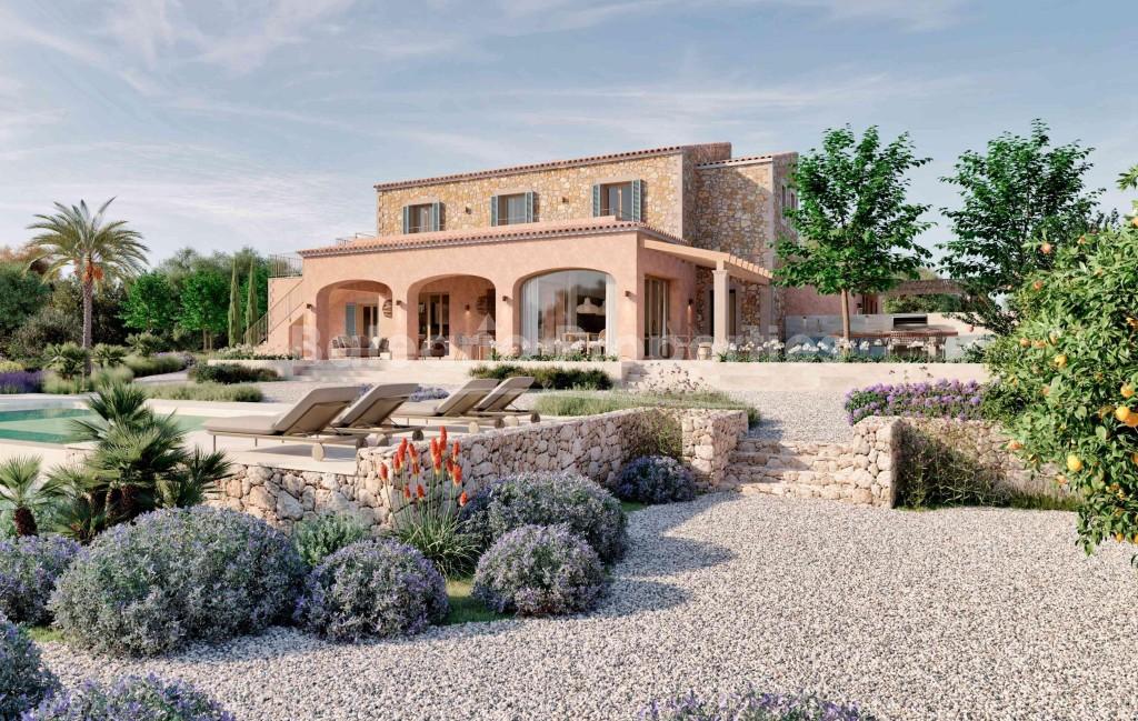 Finca to be finished for sale close to Cala Llombards, Southeast Mallorca