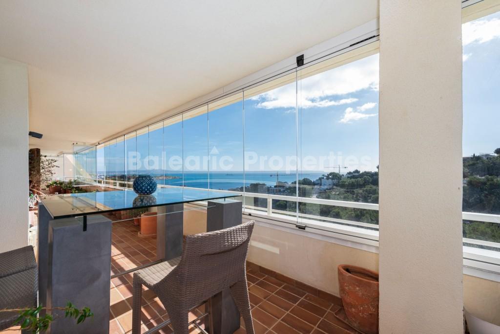 Penthouse with open sea views for sale in Cas Català, Southwest Mallorca