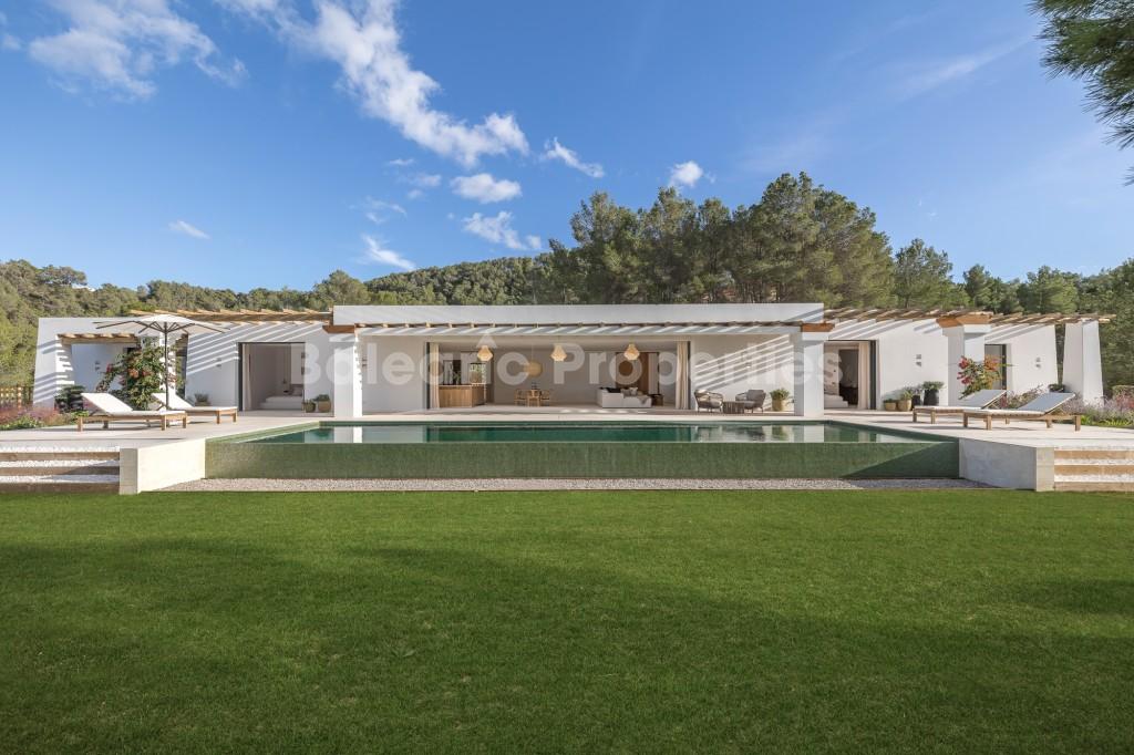 Newly built luxury villa with panoramic views for sale in San Agustín, Ibiza