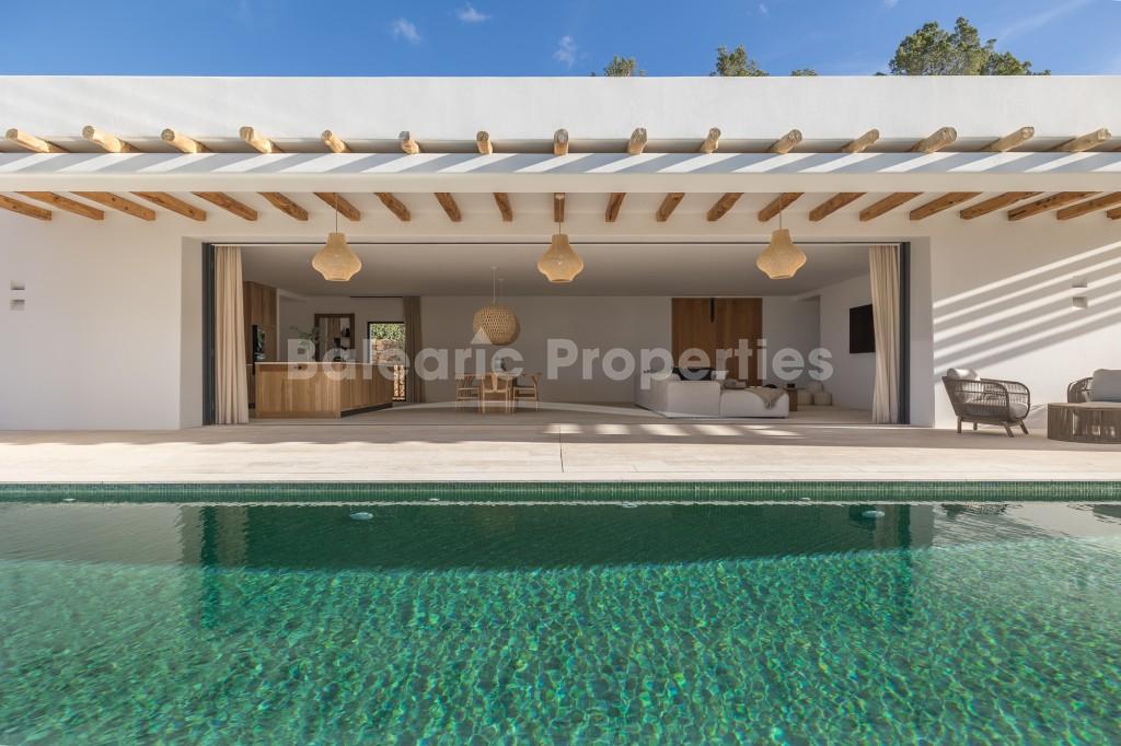 Newly built luxury villa with panoramic views for sale in San Agustín, Ibiza