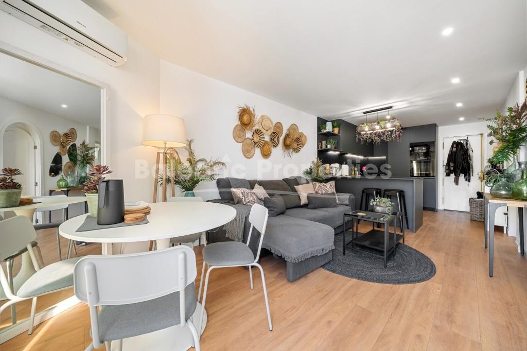 Apartment with sea views in a seafront community with beach access for sale in Santa Ponsa, Southwest Mallorca