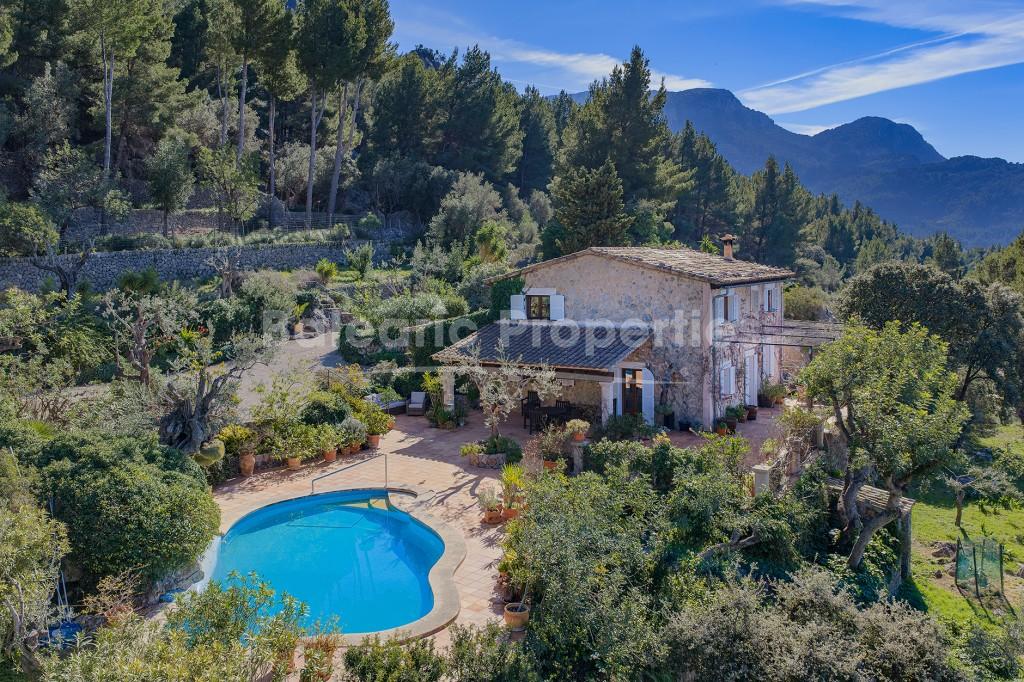 Impressive finca with panoramic sea views for sale in Deia, West Mallorca