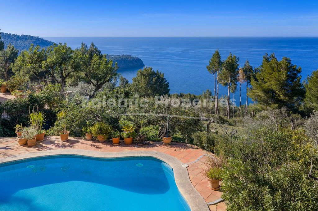 Impressive finca with panoramic sea views for sale in Deia, West Mallorca
