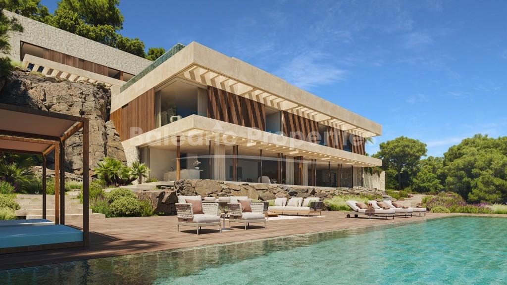 Erstklassiges Grundstück am Meer mit Baugenehmigung kaufen in Andratx, Südwest-Mallorca