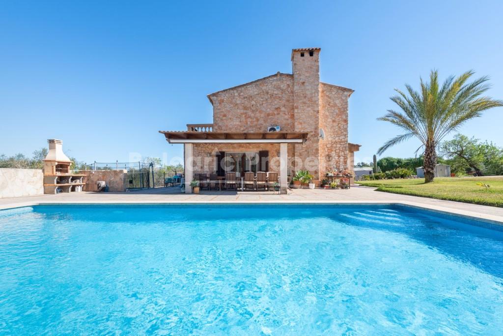 Mediterranean finca with panoramic views for sale in Felanitx, Southeast Mallorca