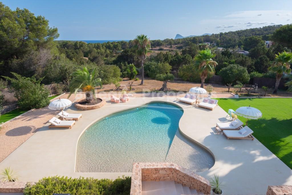 Exceptional sea view villa for sale near Cala Bassa and Cala Conta, Ibiza