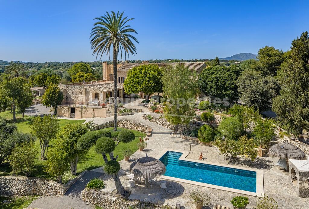 Restored luxury stone finca for sale in Son Carrió, Northeast Mallorca