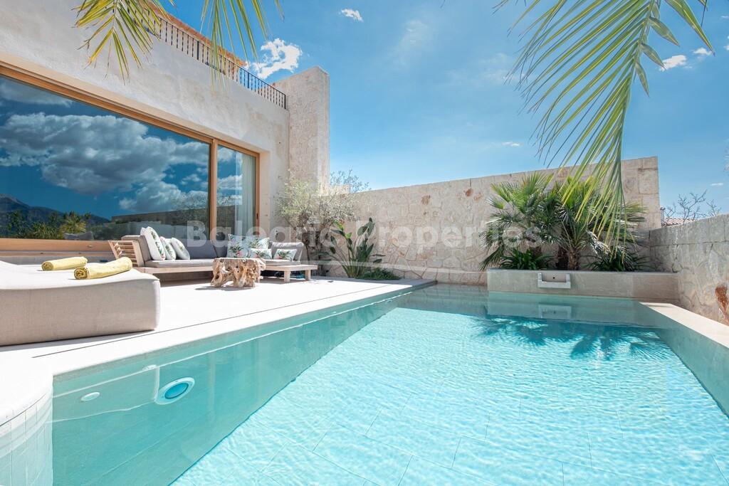 Newly built town house with stunning views for sale in Campanet, North Mallorca