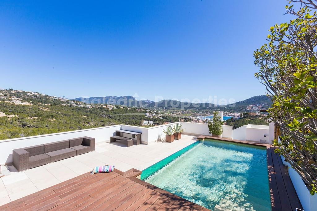 Luxury penthouse with private pool in Puerto Andratx, Mallorca
