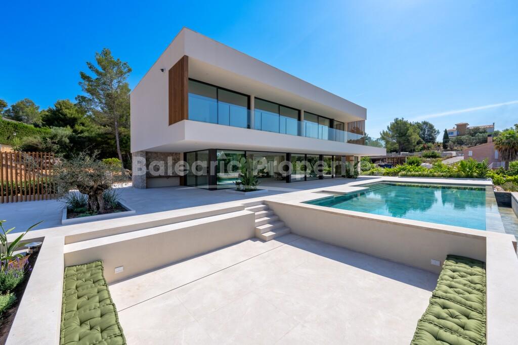 Contemporary villa for sale in the peaceful area near Bunyola, West Mallorca