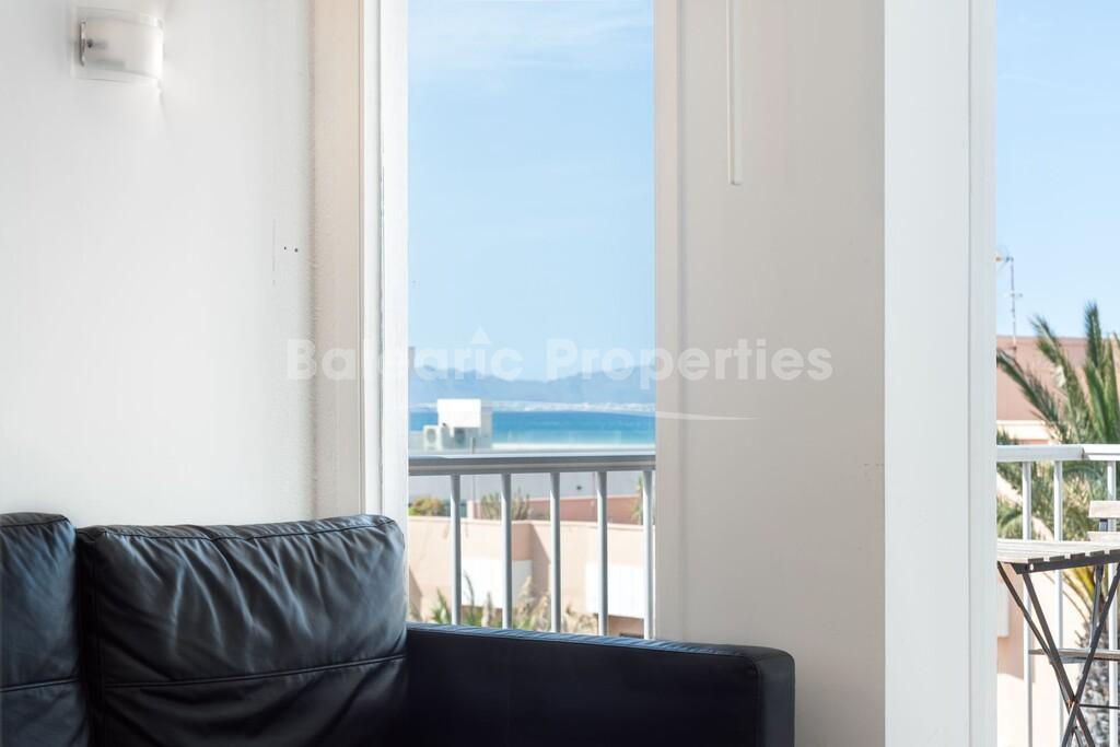 Bright apartment with sea views for sale in Can Picafort, Northeast Mallorca