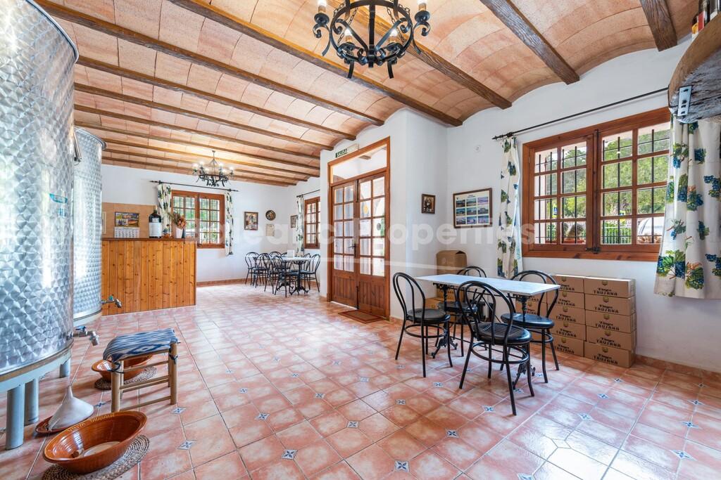 Iconic winery for sale in Santa Eugènia, Central Mallorca