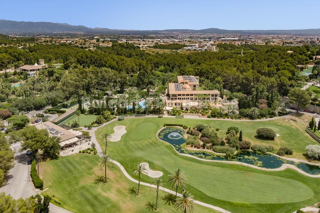Frontline golf plot with villa project for sale in Son Vida, Palma, Mallorca