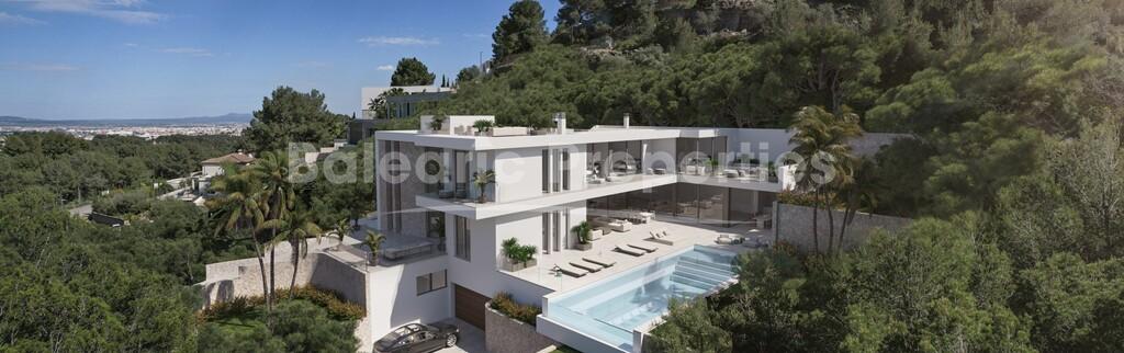 Proyecto de Villa de Lujo con Licencia en Venta en Son Vida, Suroeste de Mallorca