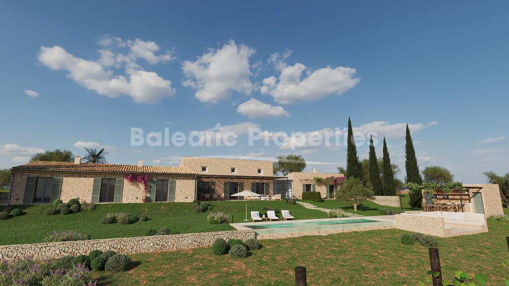 Countryside plot with finca project for sale in Montuïri, Central Mallorca