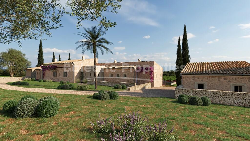 Countryside plot with finca project for sale in Montuïri, Central Mallorca