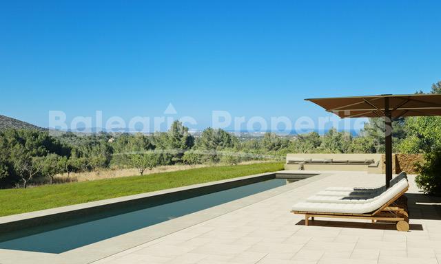Sea view plot with luxury villa project for sale in Son Macià, East Mallorca