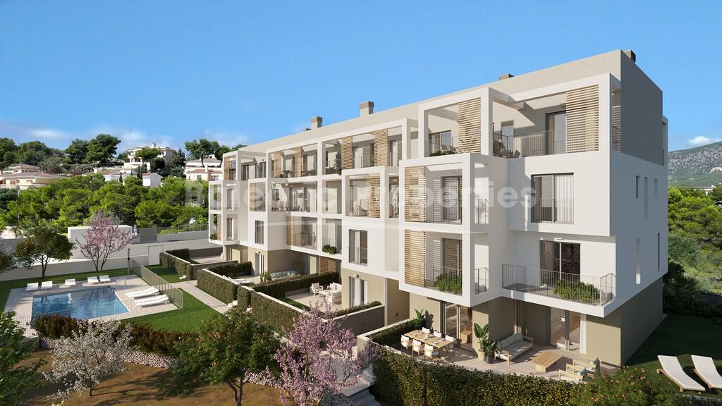 Luxury apartments with pool & gardens for sale in Palmanova, Southeast Mallorca