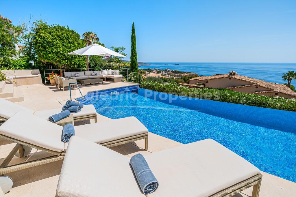 Villa de lujo con vistas excepcionales en venta en Santa Ponsa, suroeste de Mallorca