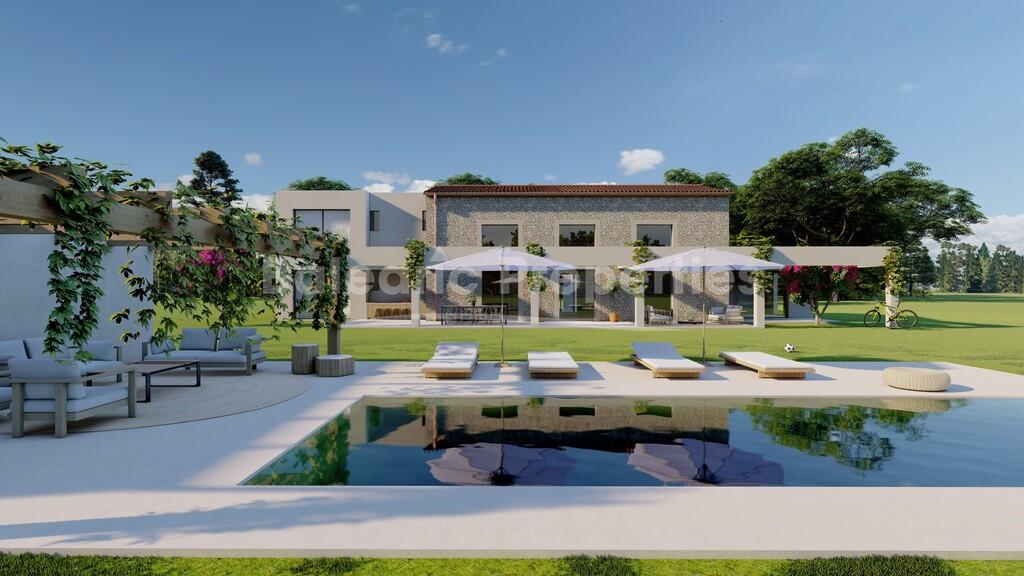 Turnkey finca with pool and gardens for sale in Llucmajor, South Mallorca