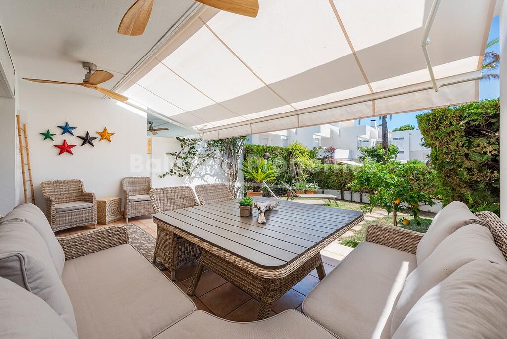 Luxury townhouse with communal pool for sale in Puerto Pollensa, North Mallorca