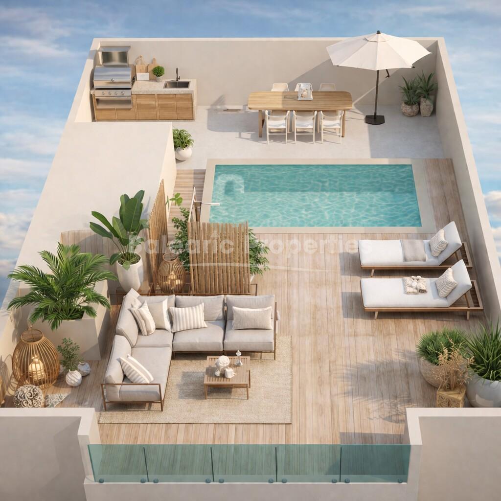 Elegant Mediterranean Apartment near the Sea in Colonia Sant Jordi