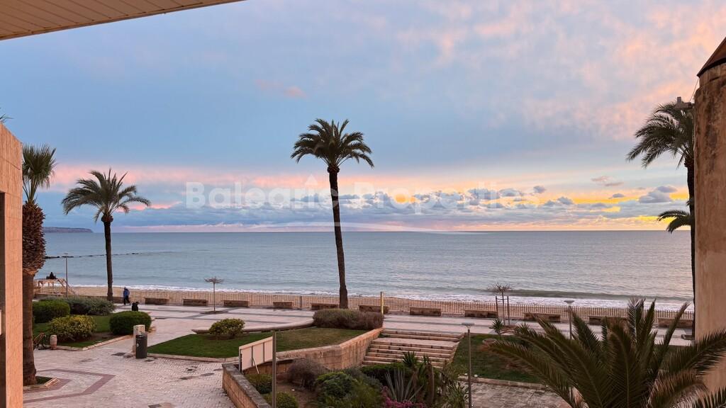 Designer beachfront apartment with private access for sale in Portixol, Palma