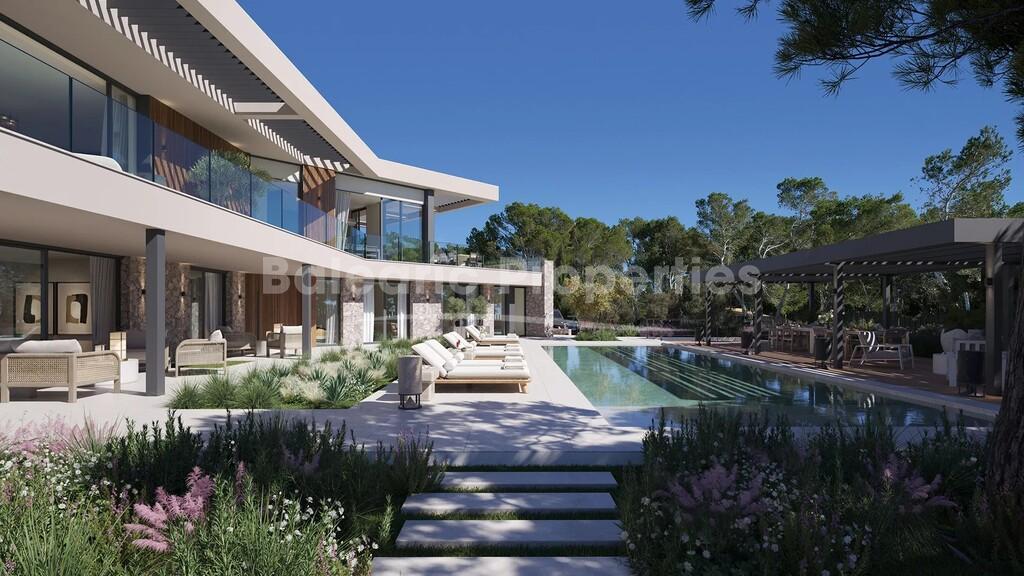 Sofisticated newly built sea view villa for sale in Nova Santa Ponsa, Southwest Mallorca
