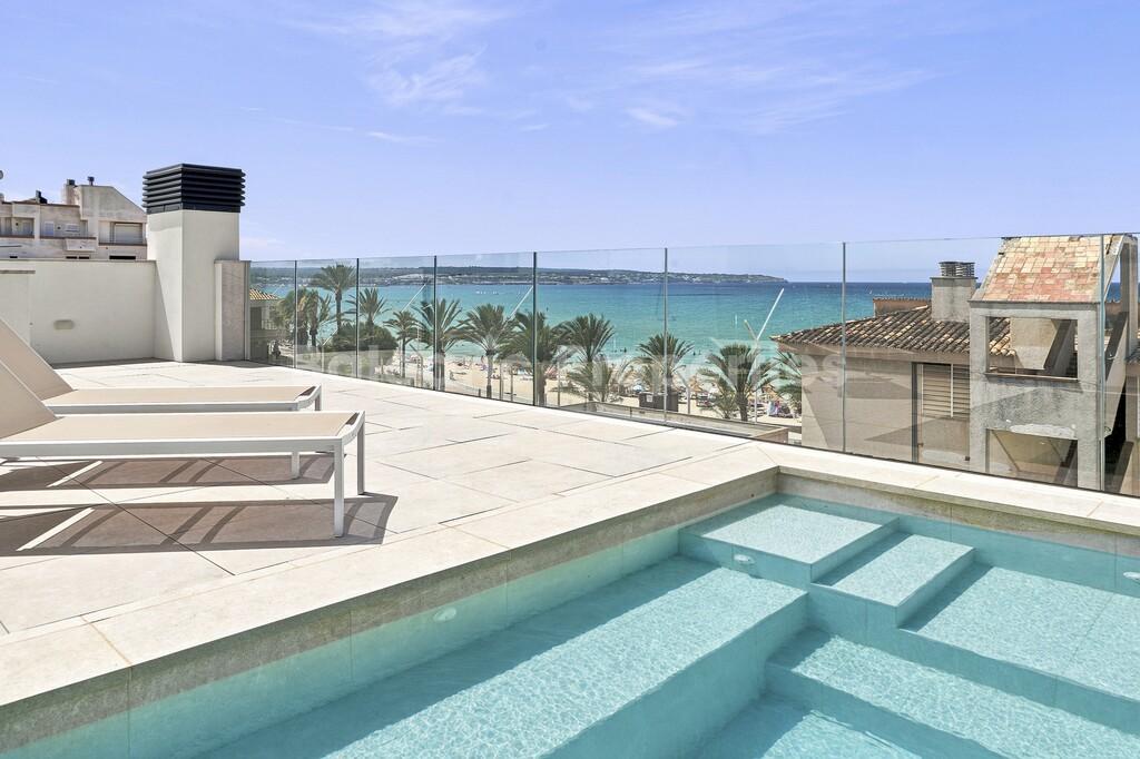 Duplex penthouse with rooftop pool for sale in Playa de Palma, Mallorca