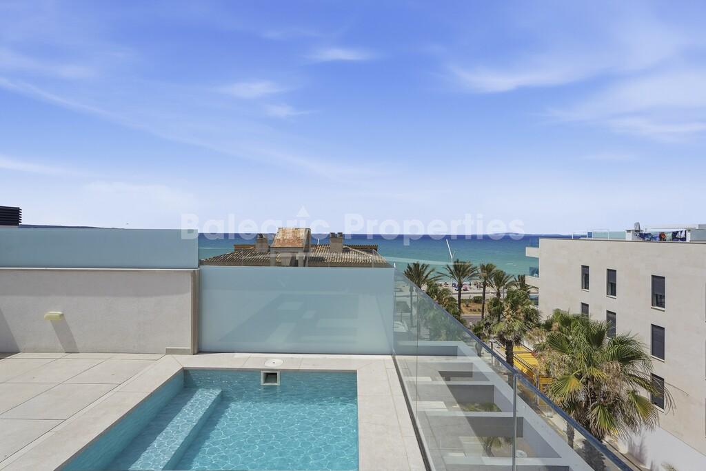 Sea view duplex penthouse for sale in Playa de Palma, Mallorca