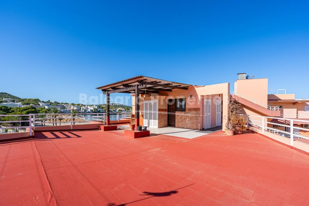 Sea view penthouse to renovate for sale in Santa Ponsa, Southwest Mallorca