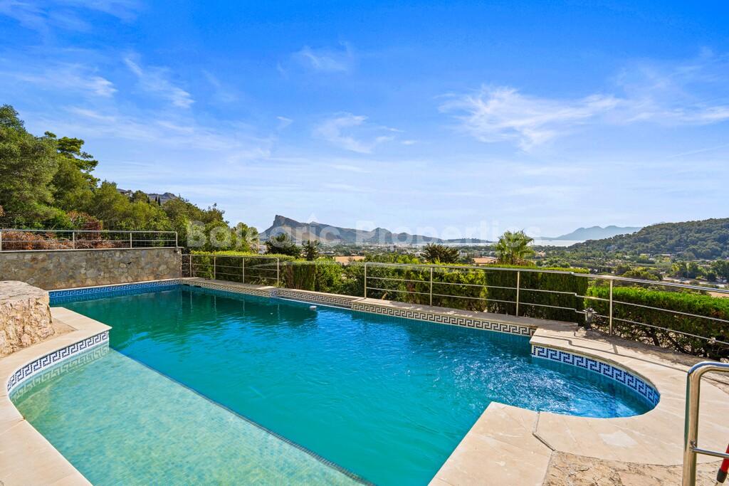 Sea view villa for sale in El Vila, Puerto Pollensa, north Mallorca