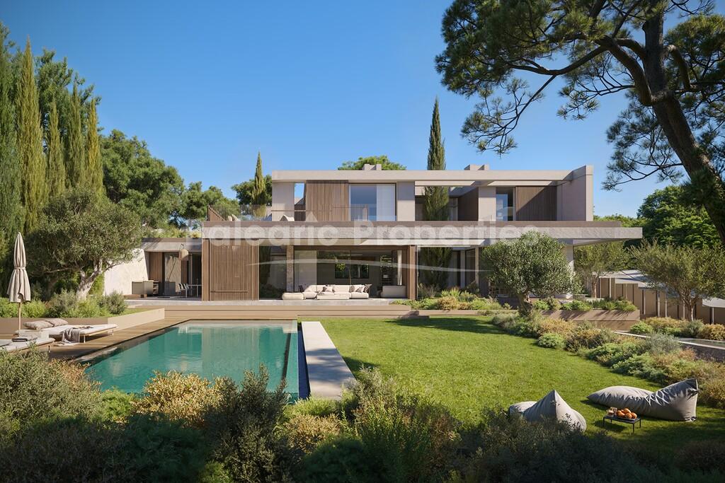 Desarrollo exclusivo de villas cerca de la playa en venta en Cala Vinyes, suroeste de Mallorca