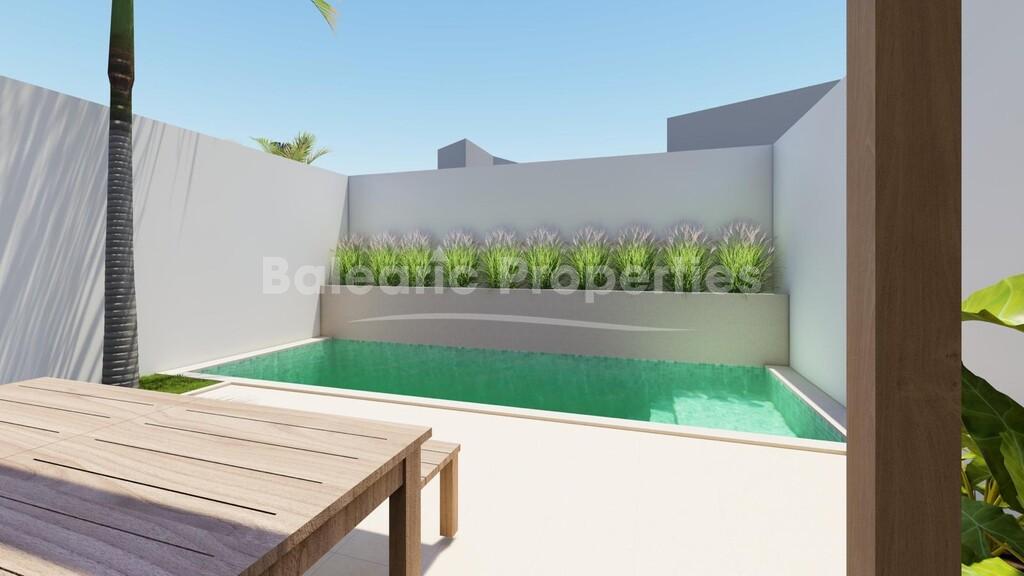 Attraktives Dorfhausprojekt mit Meerblick zum Verkauf in Palma, Mallorca