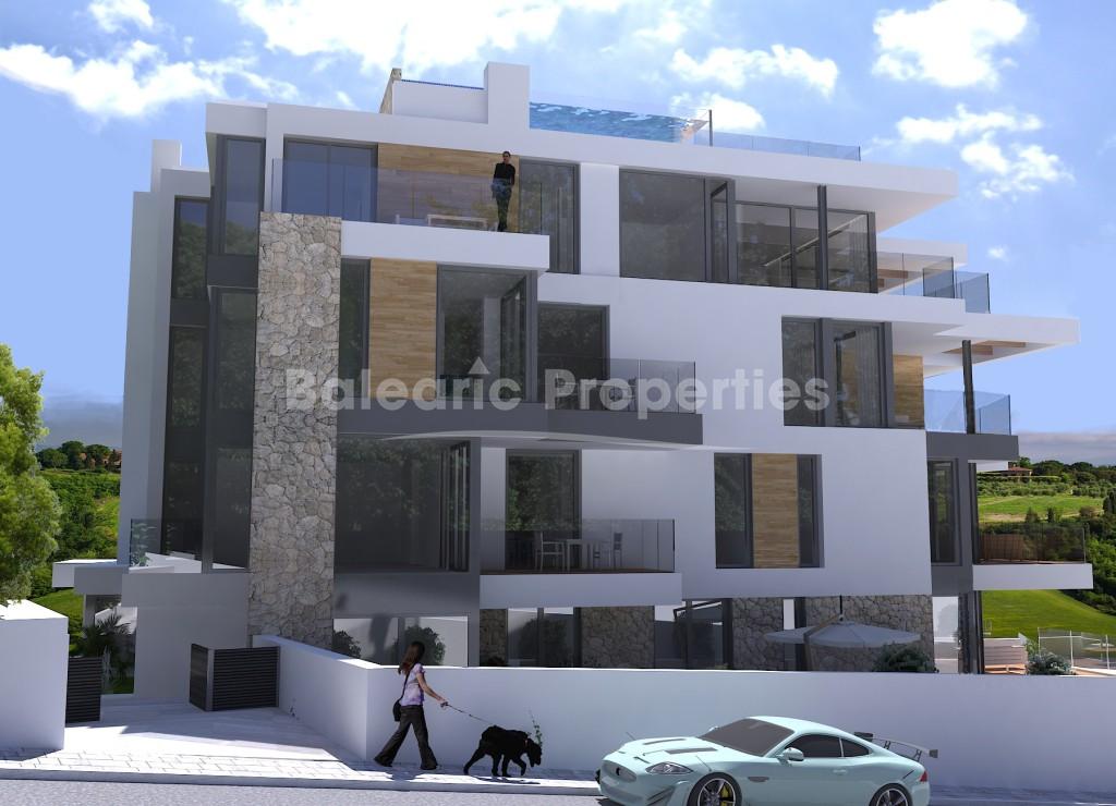Lujoso apartamento de nueva construccion con vista al mar en venta en Sant Agustin, Mallorca