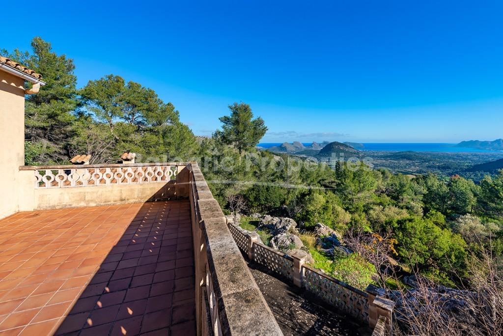 Finca con vistas a la bahía en venta en Pollensa, Norte de Mallorca