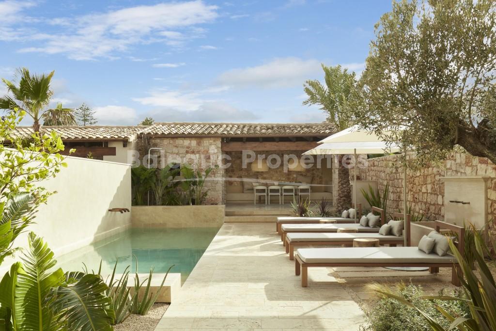 Luxurious townhouse under construction, for sale in Santanyi, Mallorca